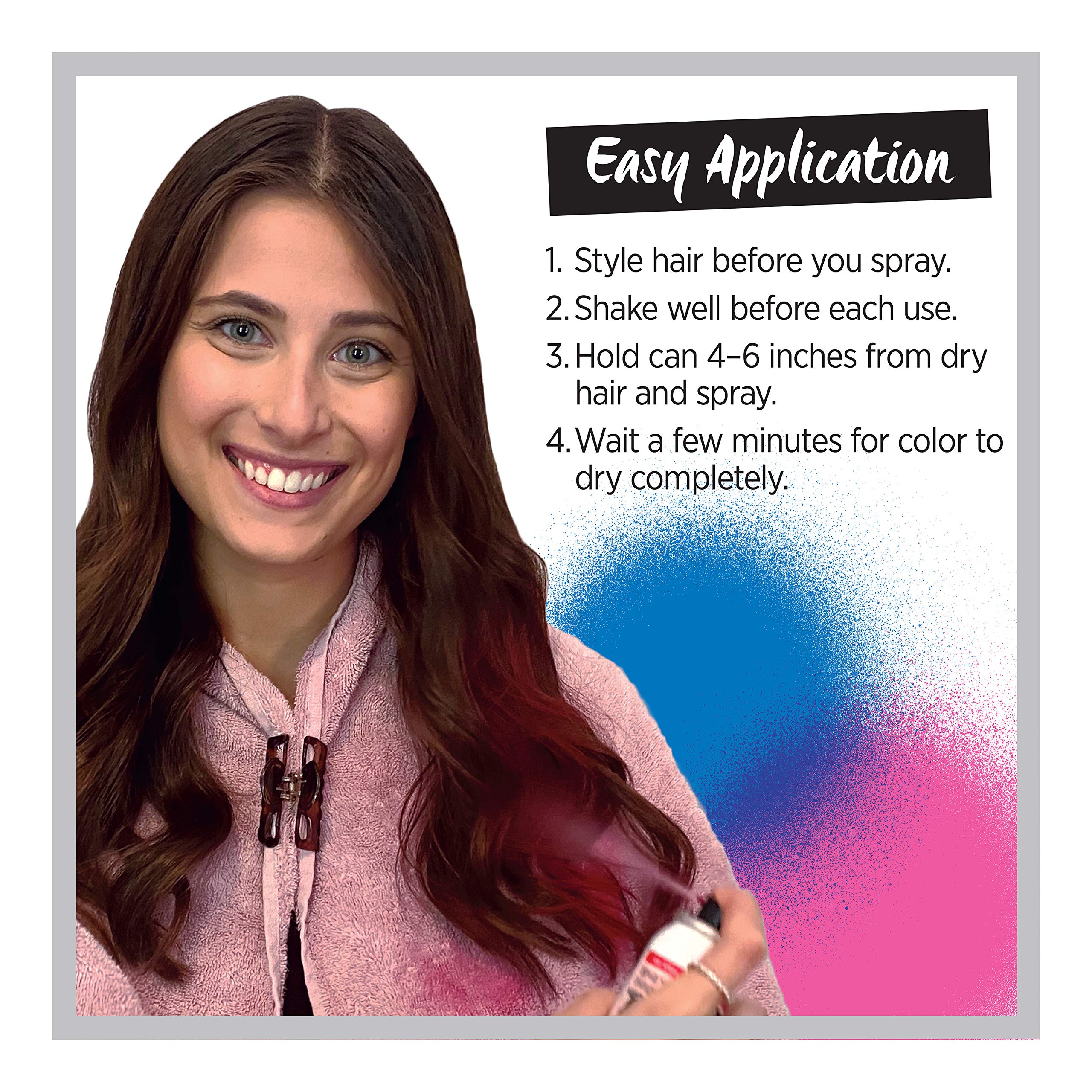 L'Oreal Paris Colorista blue one-day washout color for instant style.