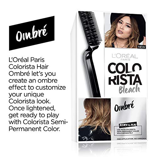 L'Oreal Paris Colorista Bleach Kit highlights setup for sun-kissed strands