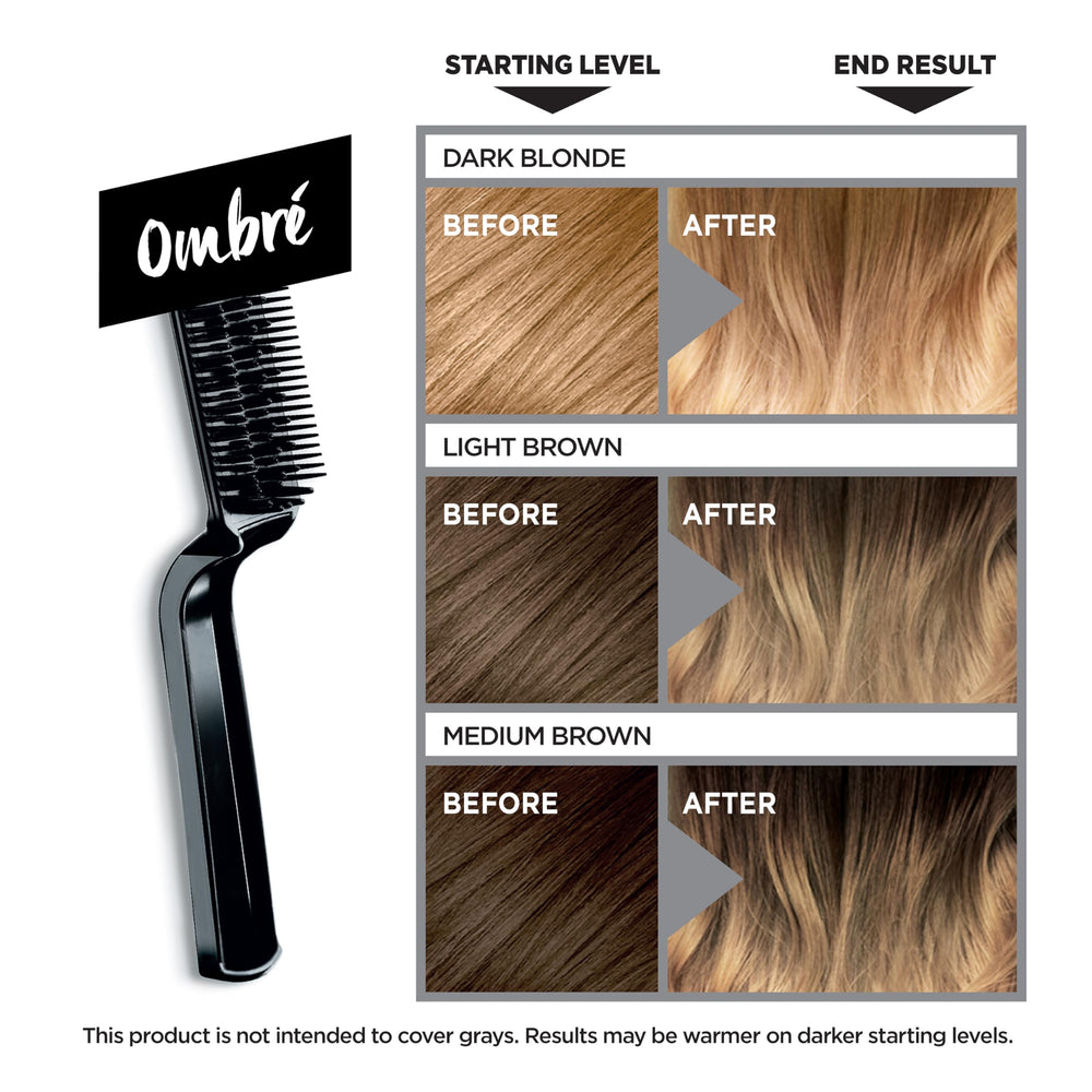 L'Oreal Paris Colorista Bleach Kit ombre application for seamless gradient