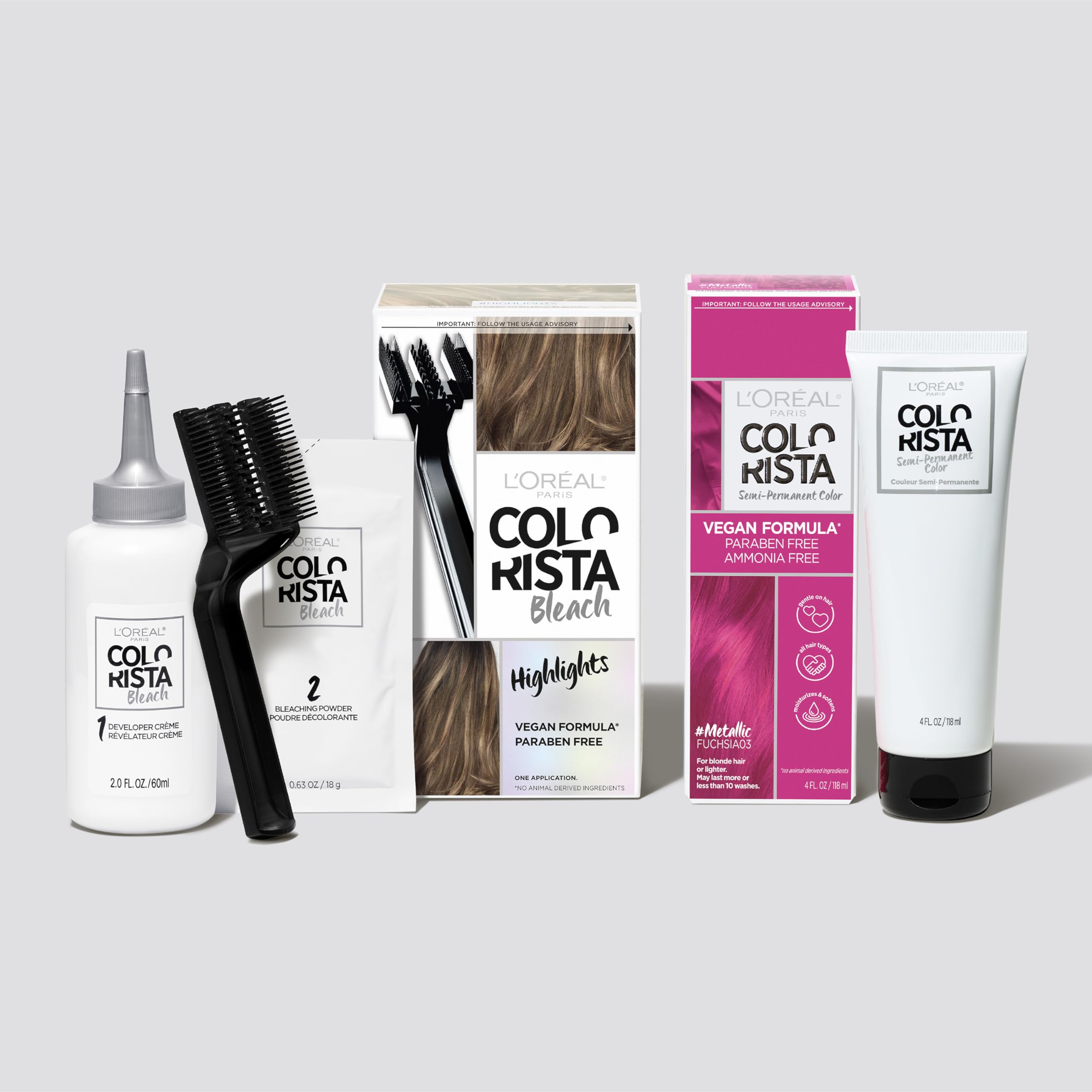 L'Oreal Paris Colorista results for ombre-ready, shiny highlights.