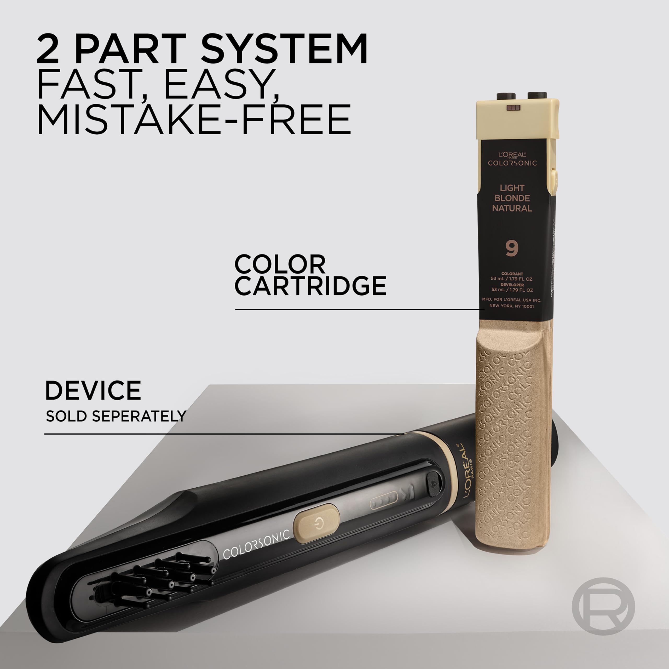 Colorsonic cartridge demonstrates up to three uses per application.