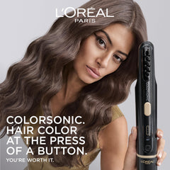 L'Oreal Paris Colorsonic cartridge insert highlights clean, fast color delivery to roots.