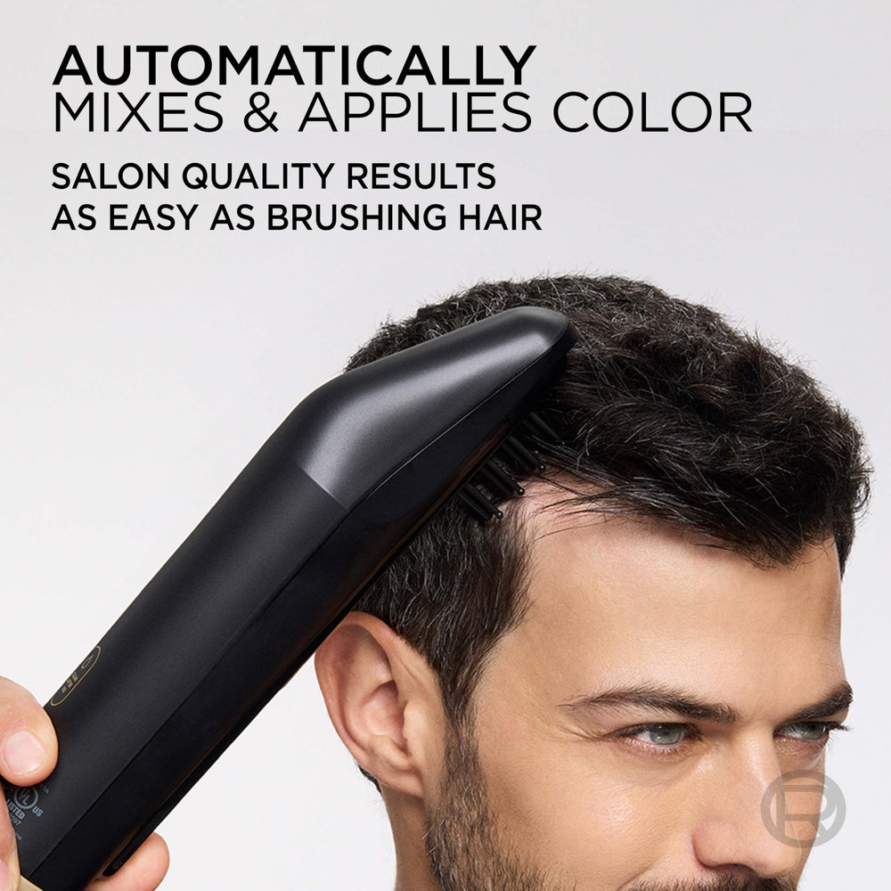 L'Oreal Paris Colorsonic bristles distribute color evenly on roots.