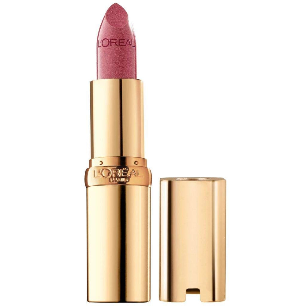 L'Oréal Paris Colour Riche barra labial cremosa en tono Peonía Rosado, hidratación duradera.