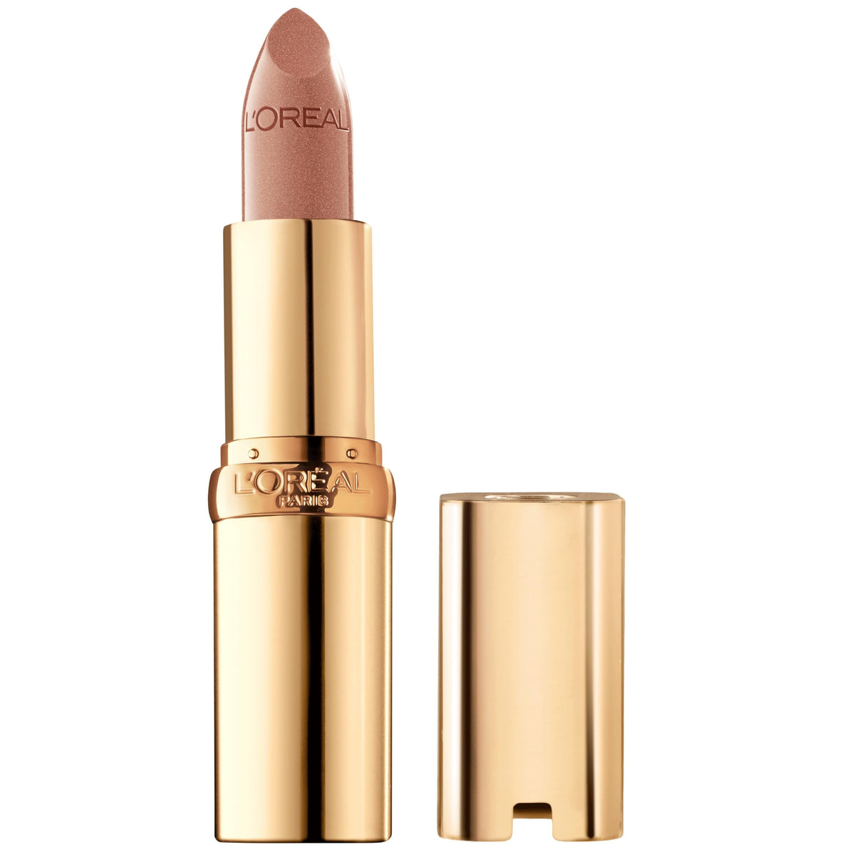 L'Oréal Paris Colour Riche Bronce Coin crema satinada para labios hidratados.