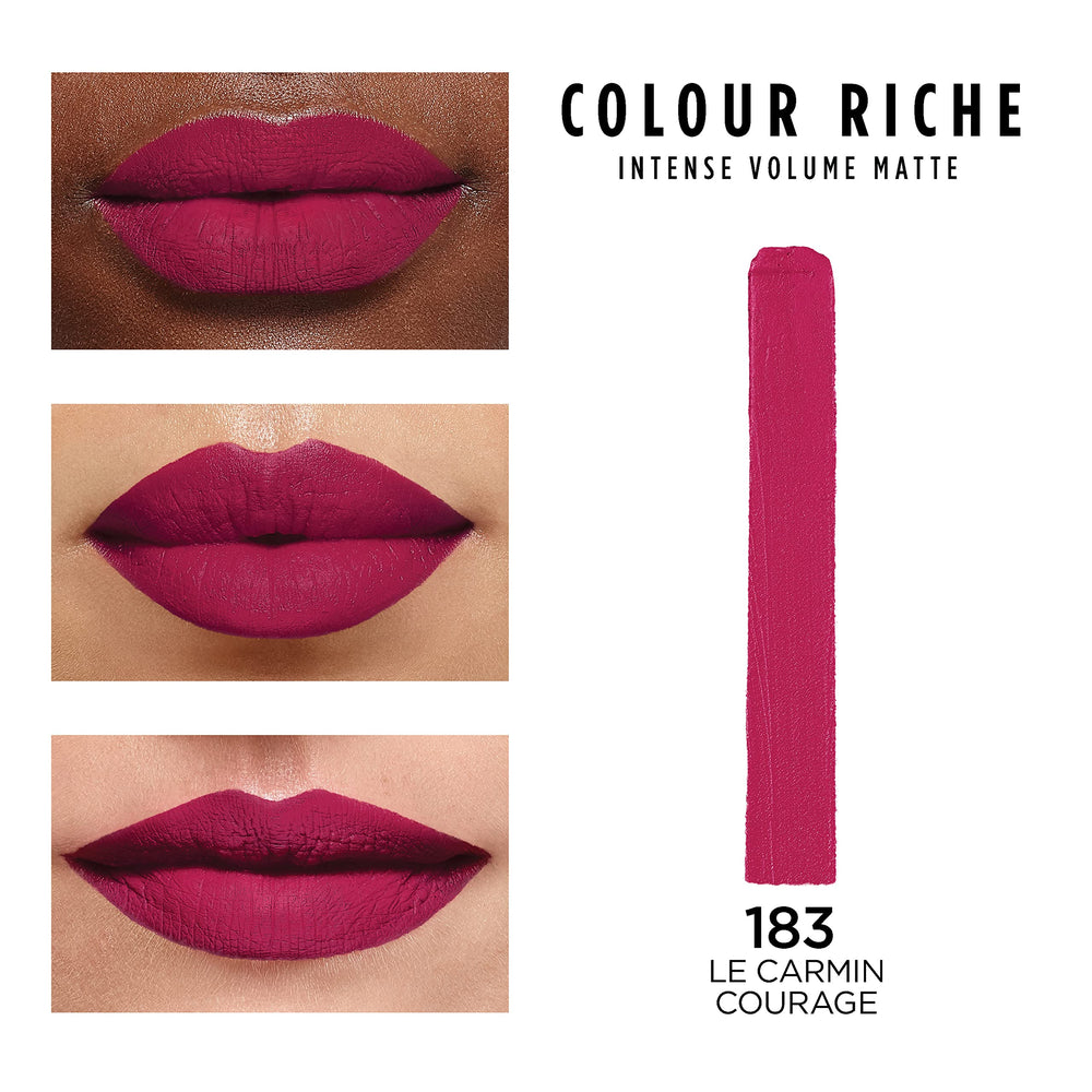 L'Oreal Paris Colour Riche Lipstick slim bullet enables precise lip line.