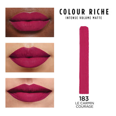 L'Oreal Paris Colour Riche Lipstick slim bullet enables precise lip line.