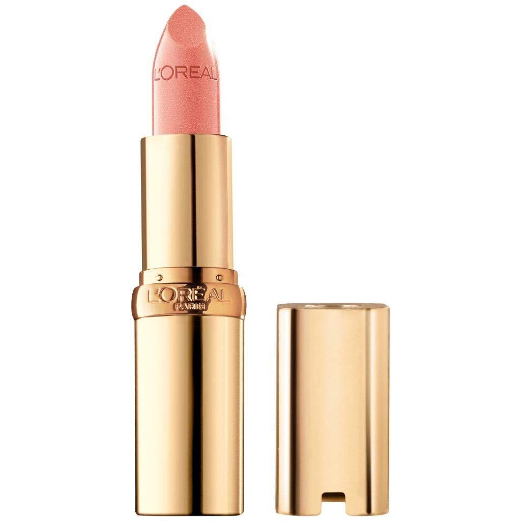L'Oreal Paris Colour Riche Peach Fuzz, labial satinado para color intenso y duradero.
