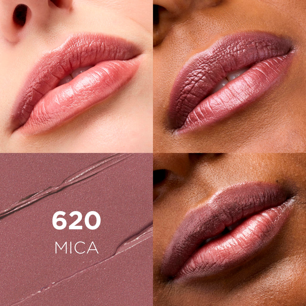 L’Oréal Paris Colour Riche Lipcolour Mica: aplicación suave desde el centro para acabado satinado.