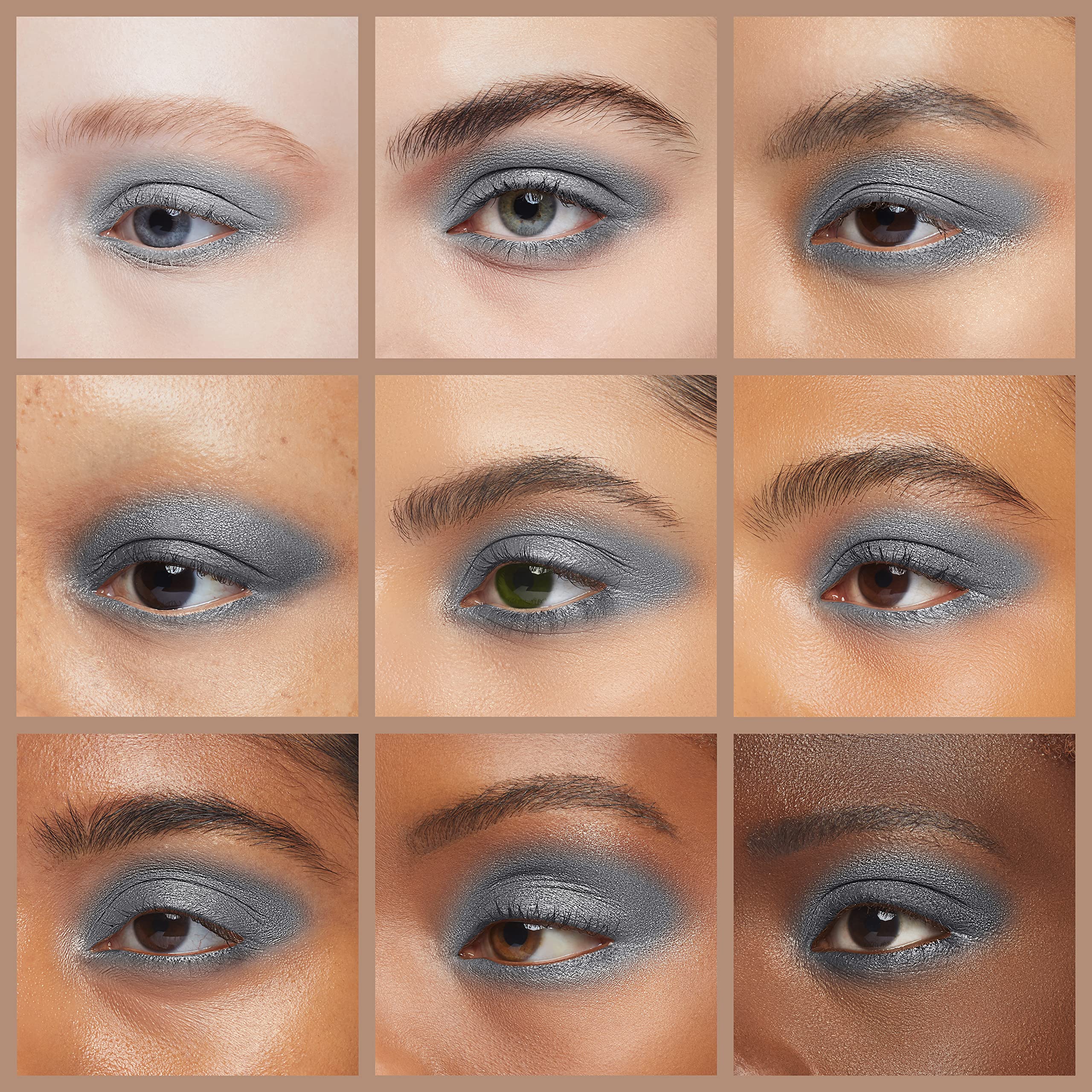 L Oreal Paris Colour Riche Monos Meet Me in Paris eyelid swatch showing matte and shimmer options