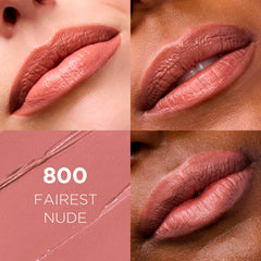 L'Oreal Paris Colour Riche Original Creamy muestra aplicación-centro-labio para definición suave.