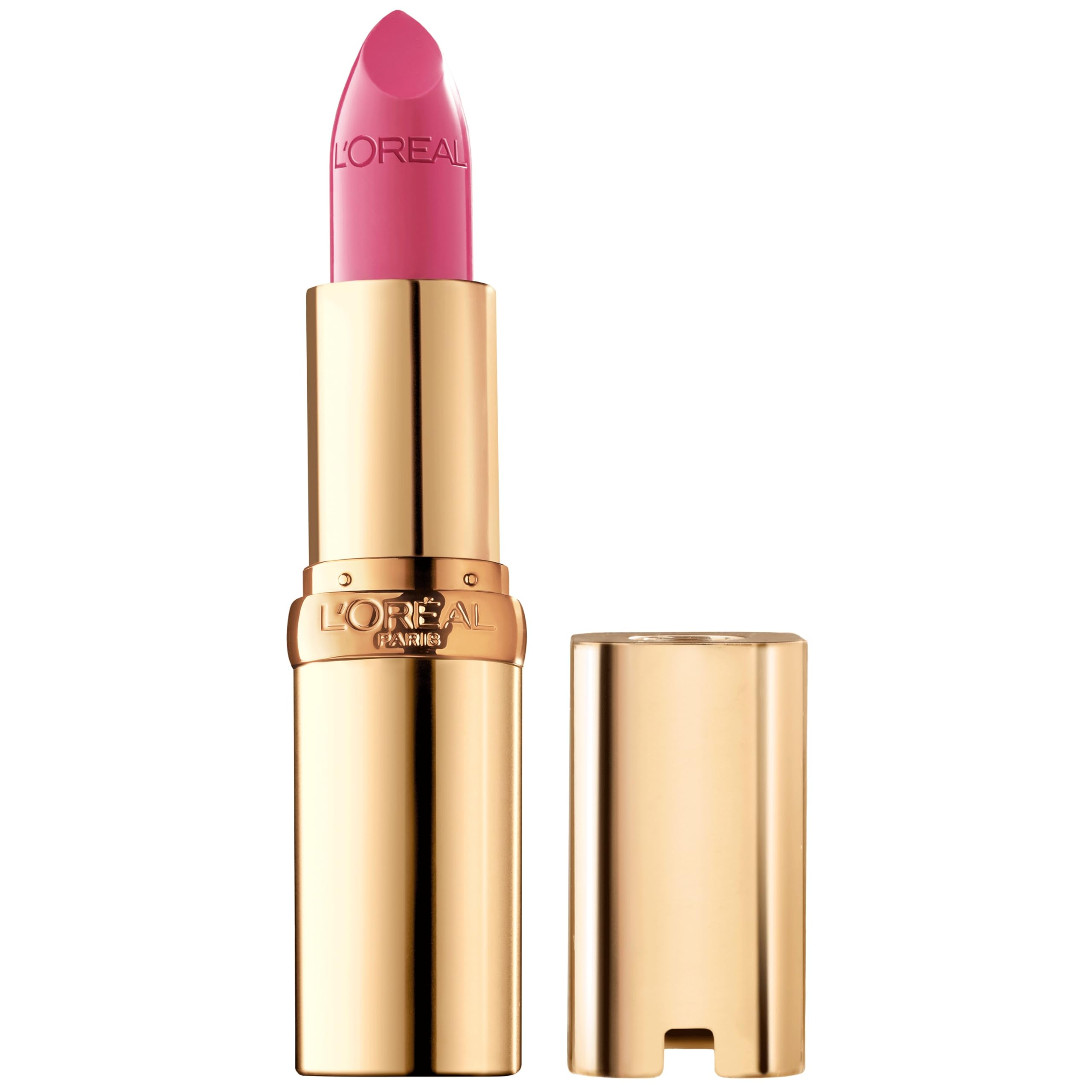 L'Oréal Paris Colour Riche Original – Rosa Flamenco, color cremoso que hidrata y suaviza los labios.