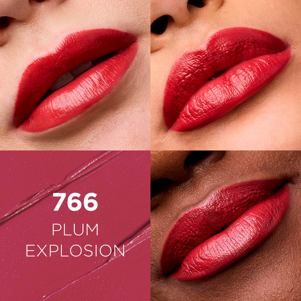 L'Oréal Paris Colour Riche Plum Explosion, tono púrpura intenso, ideal para looks nocturnos.