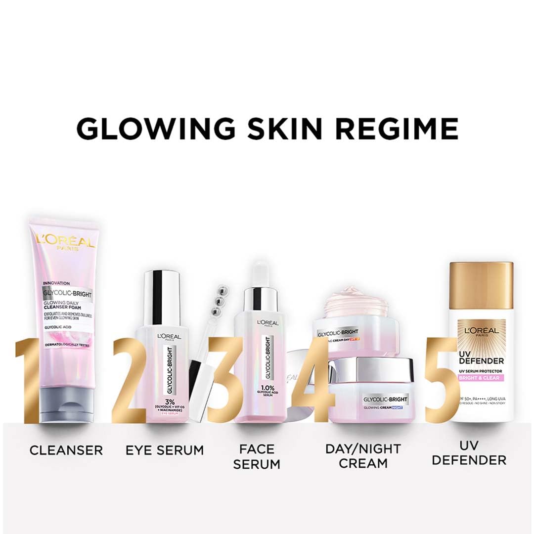 Despertar con piel radiante gracias a la crema glicólico de L’Oréal Paris.