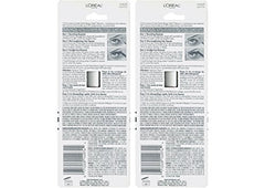 L'Oreal Paris Double Extend lash close-up with tubing tubes wrapping lashes.