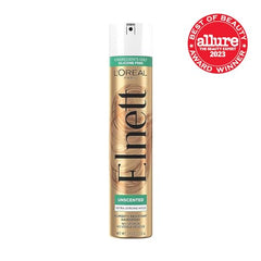 Elnett Satin unscented hairspray delivers ultra-fine mist for strong brushable hold.