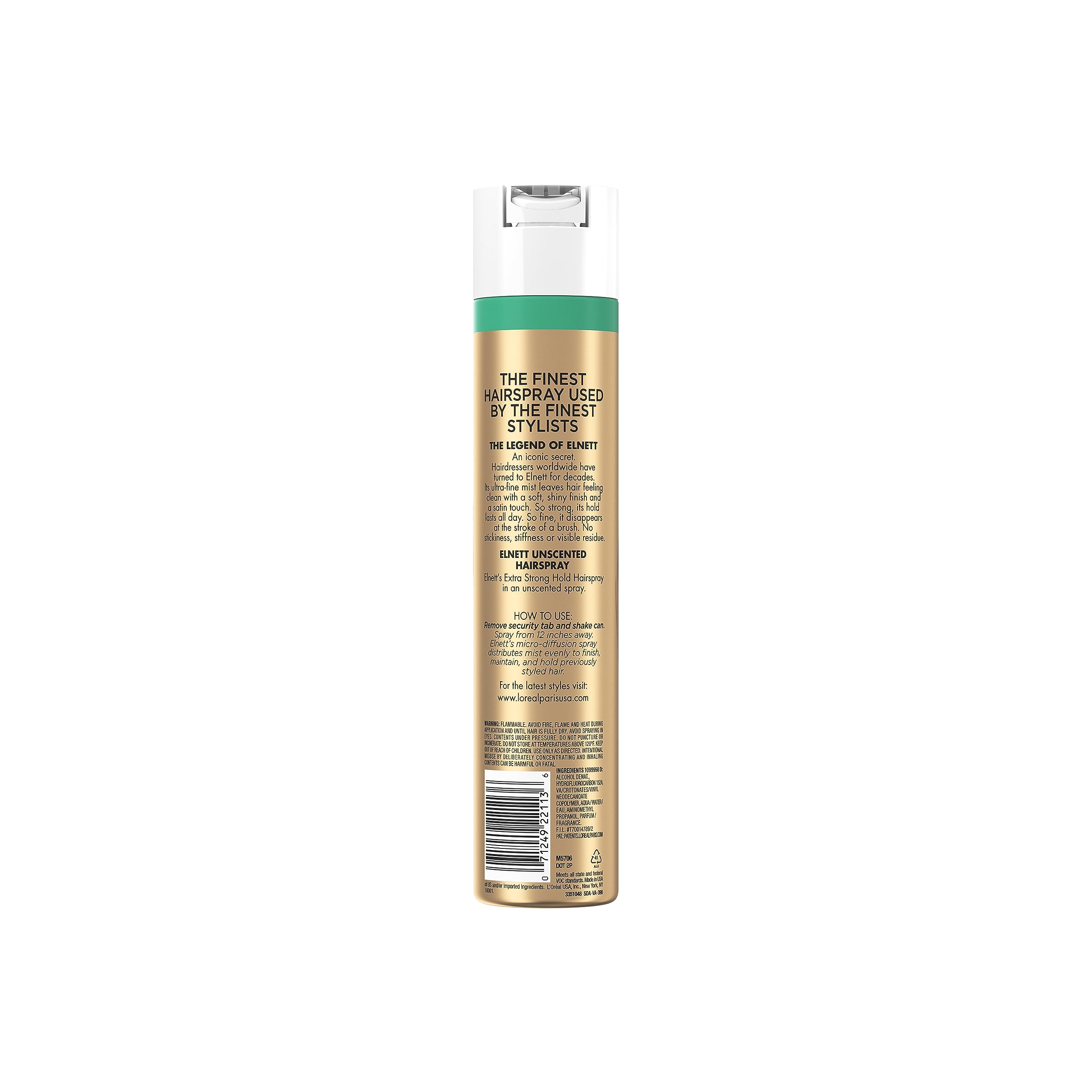 L'Oreal Paris Elnett Satin recomendado para uso diario y peinados diarios
