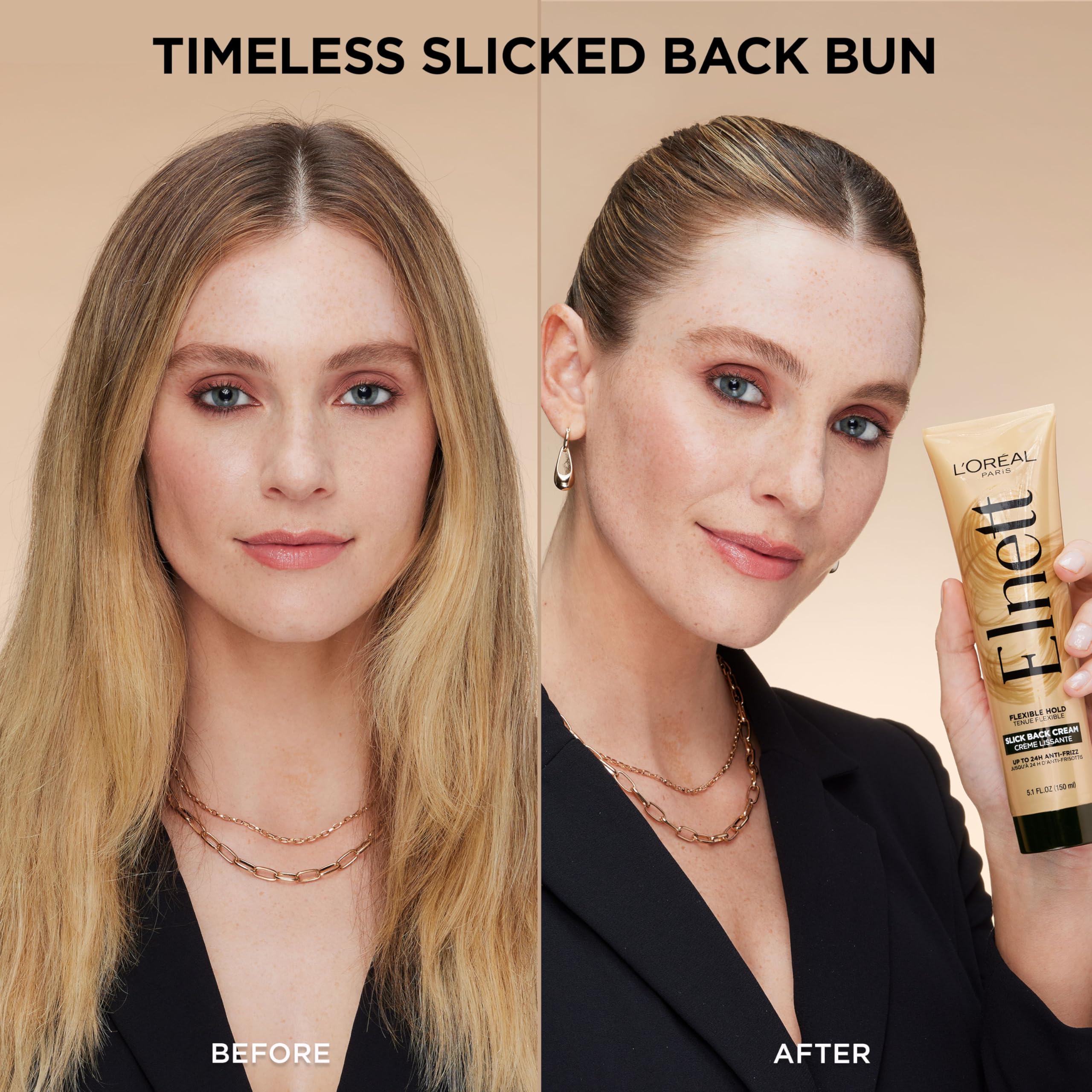 L'Oreal Paris Elnett Slick Back textura suave para peinados definidos