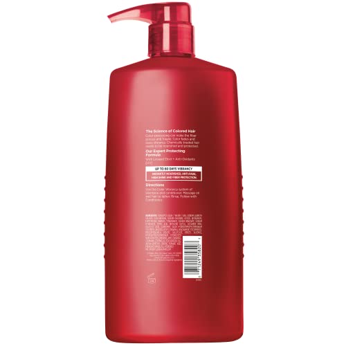 L'Oréal Paris Elvive Color Vibrancy, botella lateral, antioxidantes para color duradero.