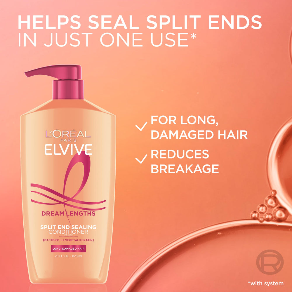 Textura cremosa del acondicionador aporta suavidad al cabello largo.