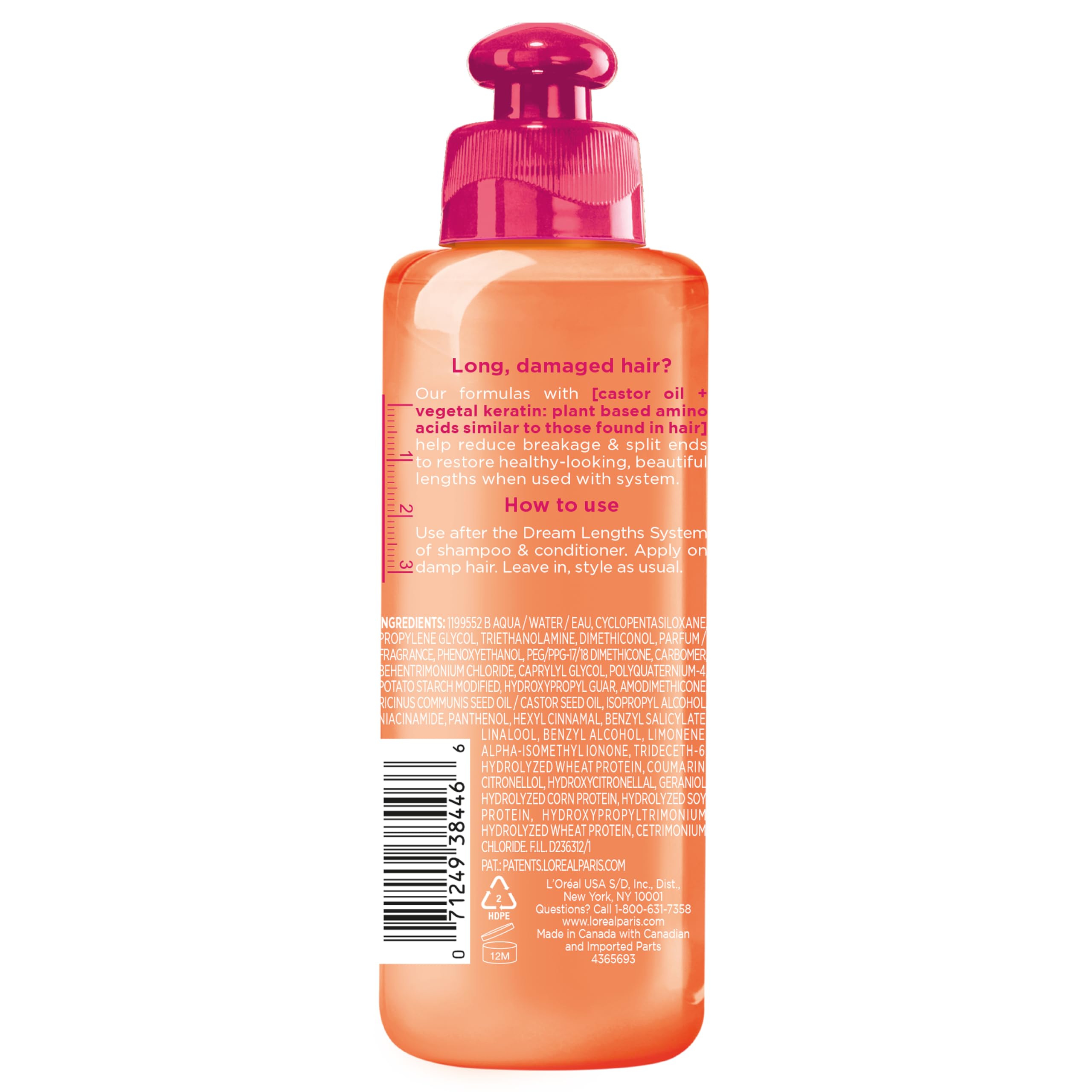 Dream Lengths system trio on shelf for long-hair care