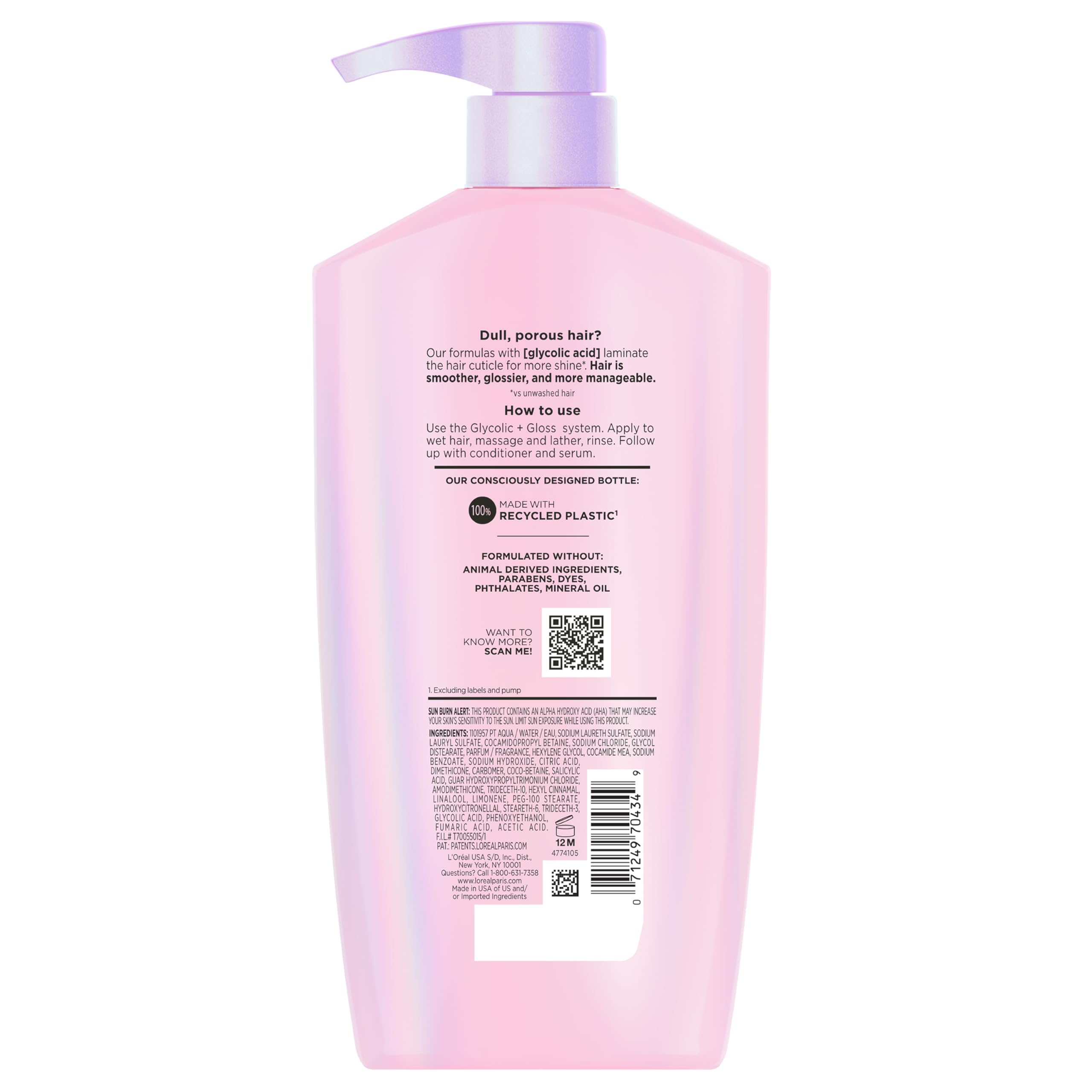 L'Oréal Paris Elvive Glycolic + Gloss Brillo intenso en cabello poroso
