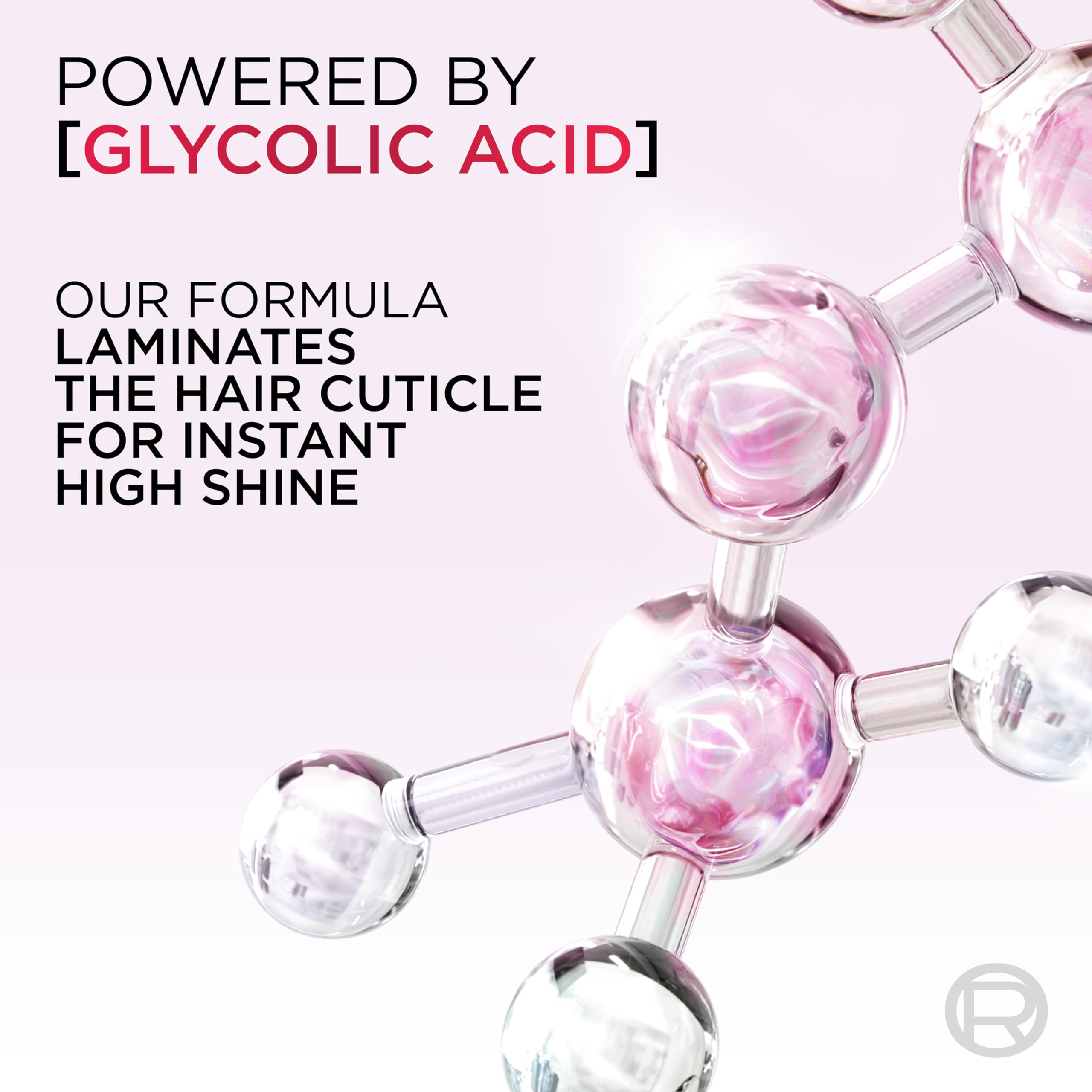 Empaque Elvive Glycolic + Gloss destacando la promesa de brillo