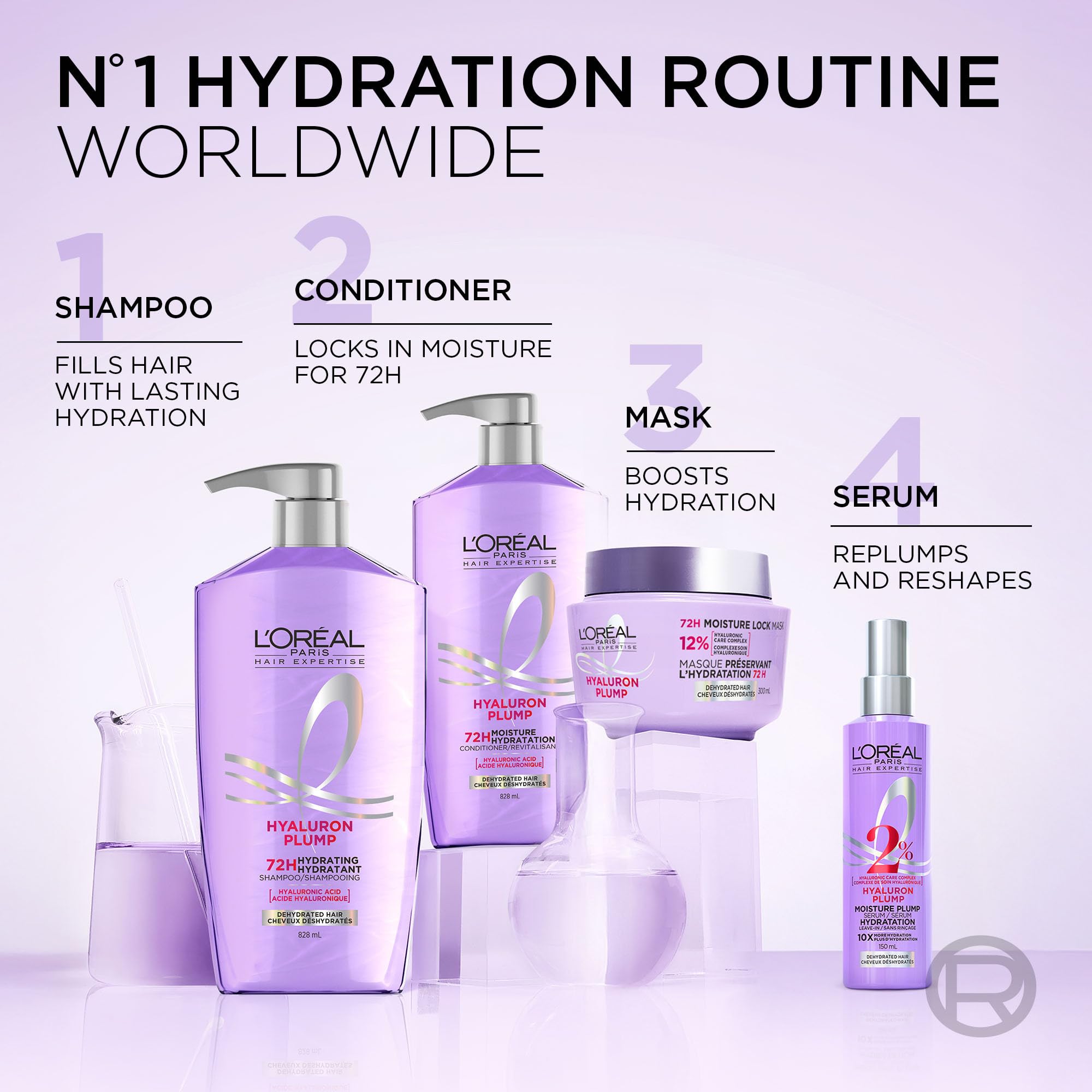Brillo mejorado Hyaluron Plump: cabello más vivo y suelto