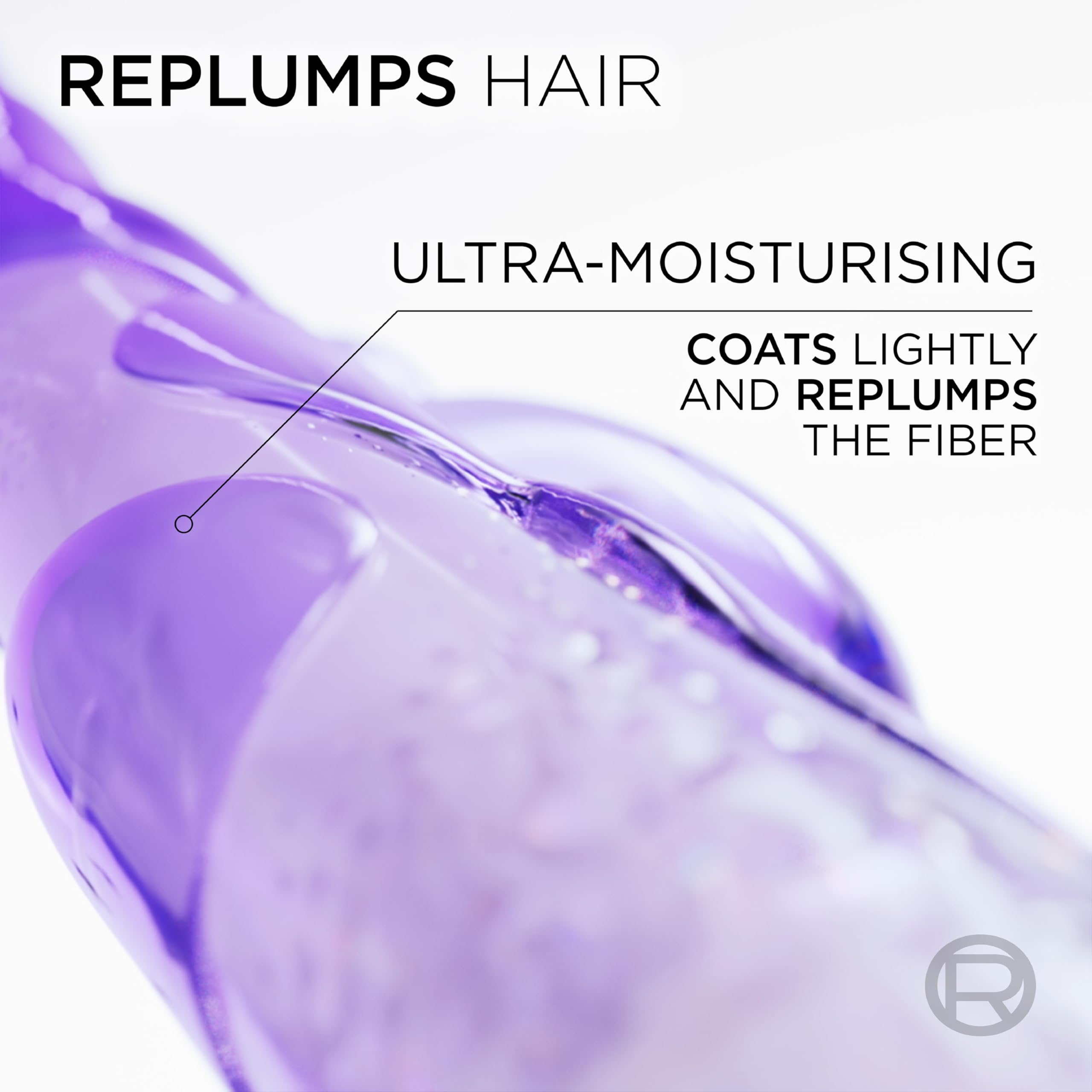 Hydrating Shampoo texture showing gentle cleansing for dry, dehydrated hair