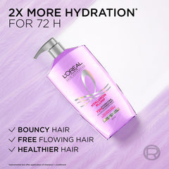 Wonder Water Elvive Hyaluron Plump envase: hidratación exprés para cabello suave