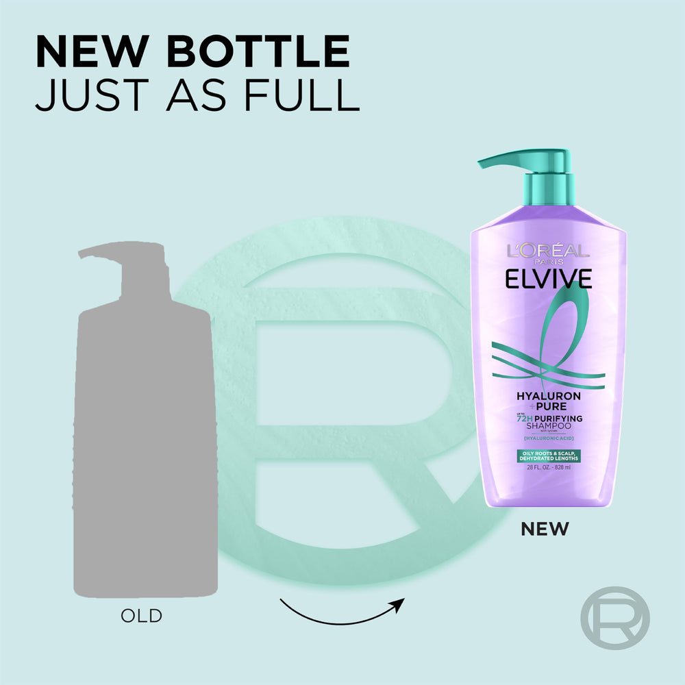 L'Oréal Paris Elvive Hyaluron + Pure, aroma de bayas, flor de cerezo y vainilla para una experiencia agradable.