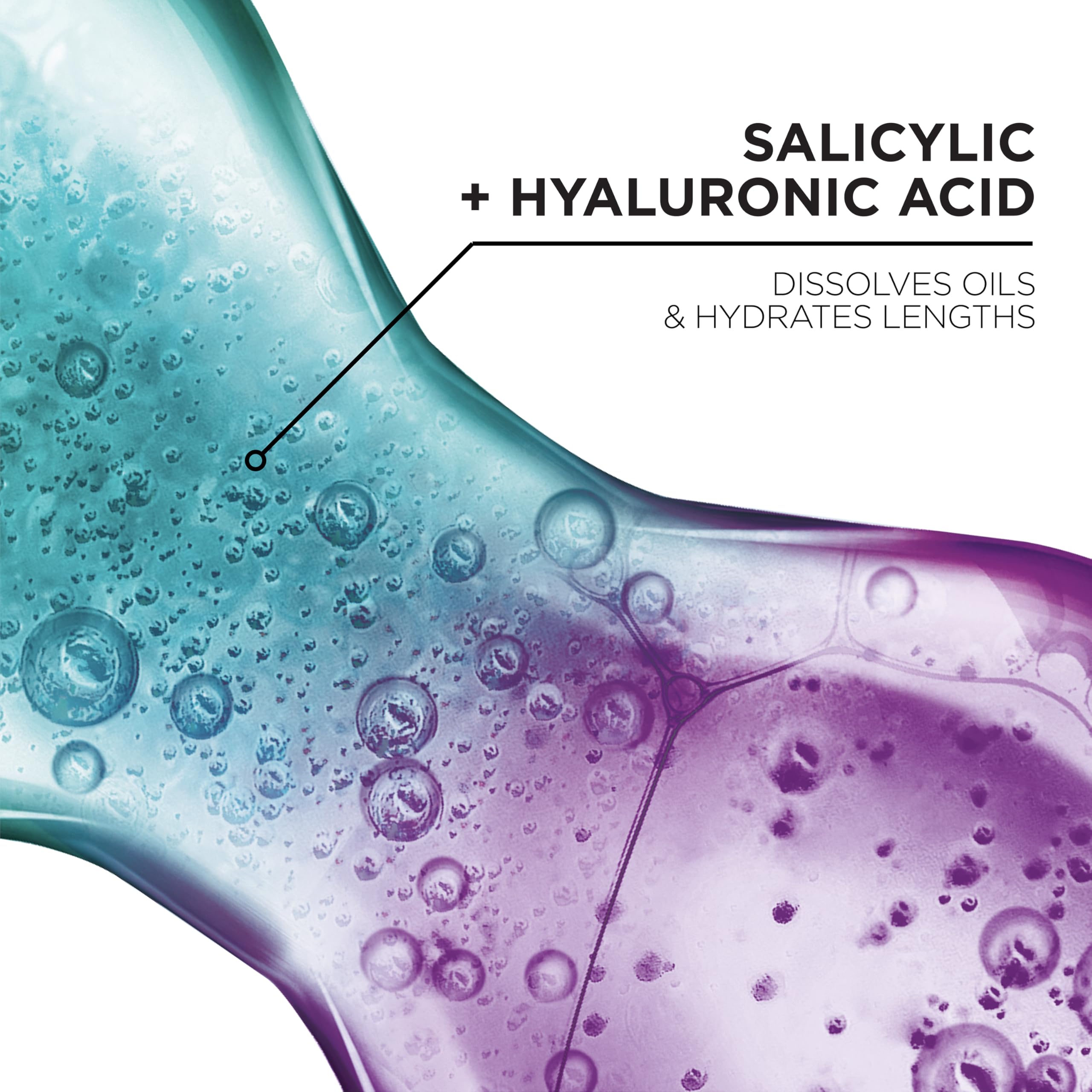 Acondicionador Hyaluron Pure rehidratante: desenreda y humecta sin pesadez.