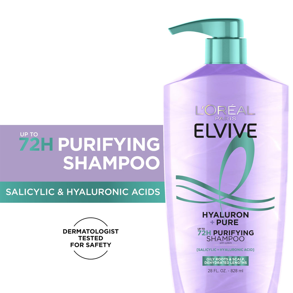 L'Oreal Paris Elvive Hyaluron + Pure rehydrating conditioner tube nourishes lengths