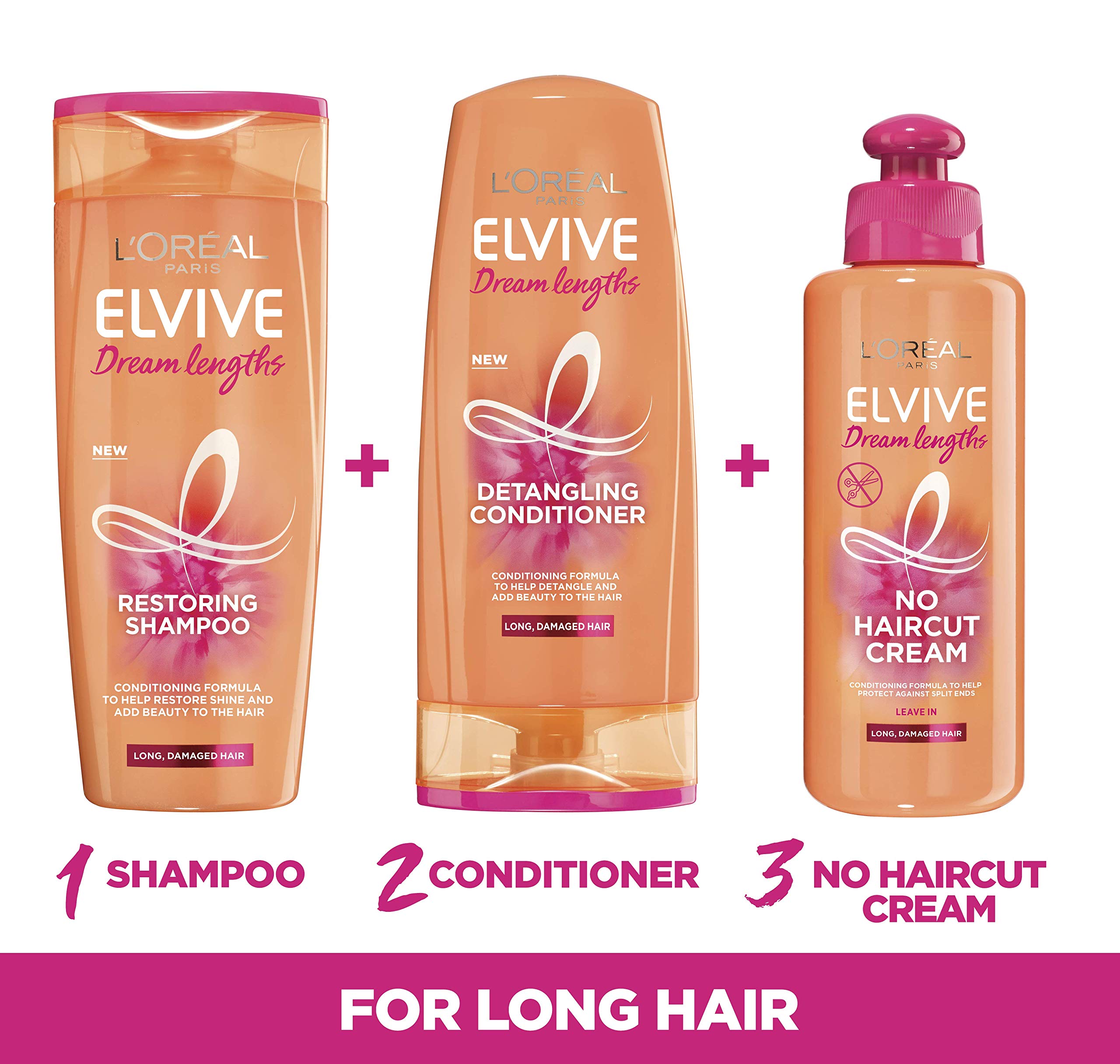 Aplicación de Mascarilla Elvive en cabello mojado para hidratación y suavidad