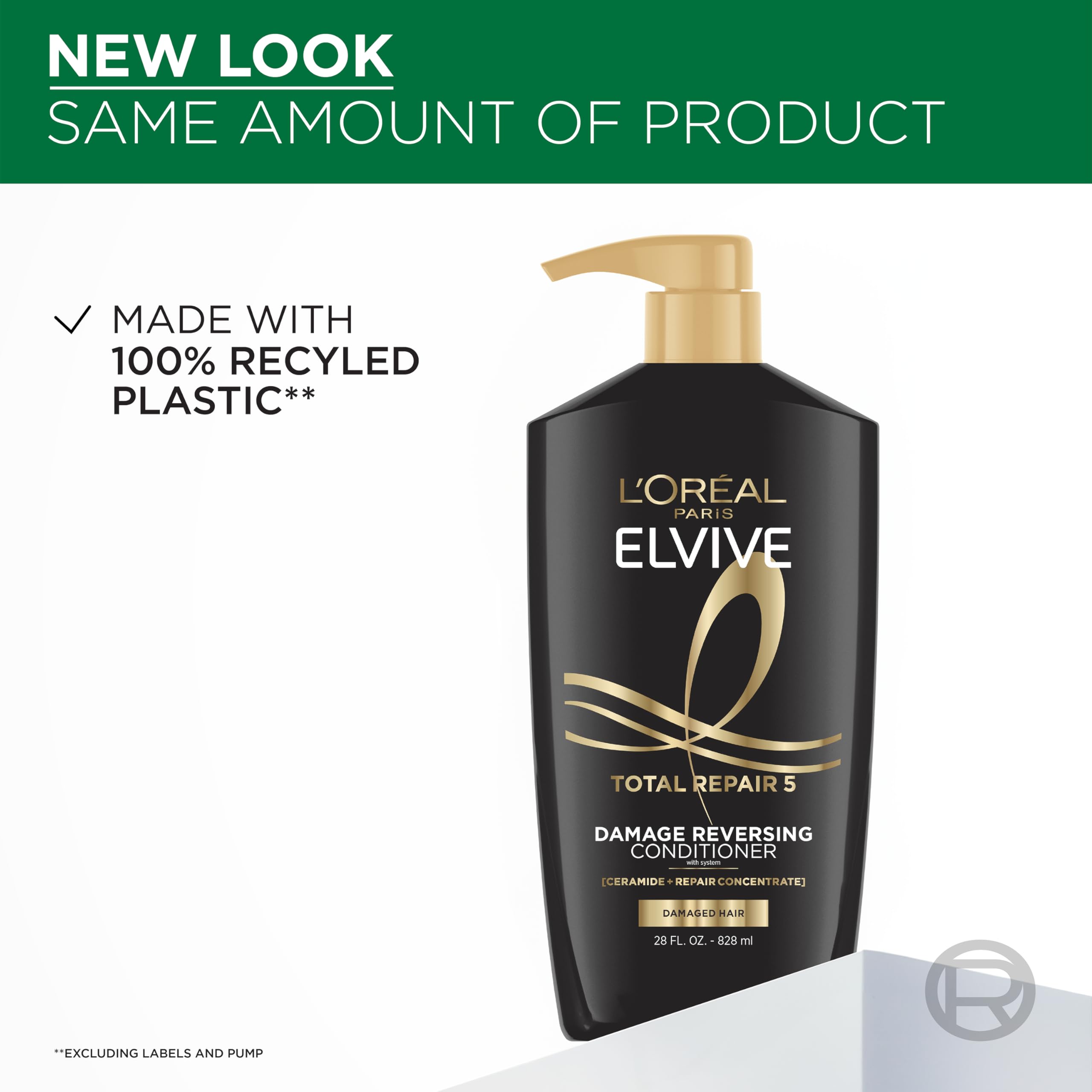 L'Oréal Paris Elvive Total Repair 5, cabello dañado mejorando su reparación suave.