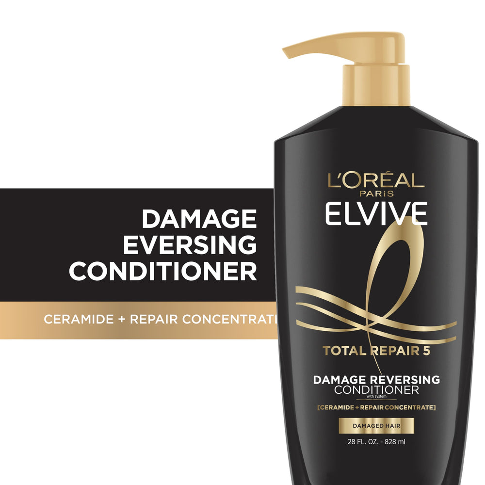 L'Oréal Paris Elvive Total Repair 5, etiqueta del producto y fragancia suave.