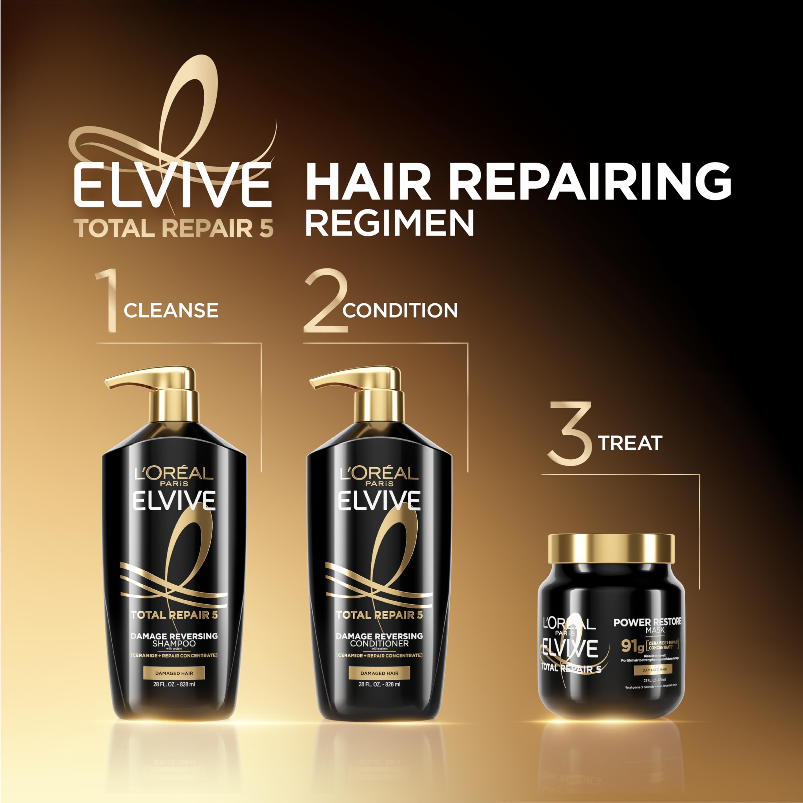 L'Oréal Paris Elvive TR5 Power Restore, acondicionador ligero para peinados más manejables.