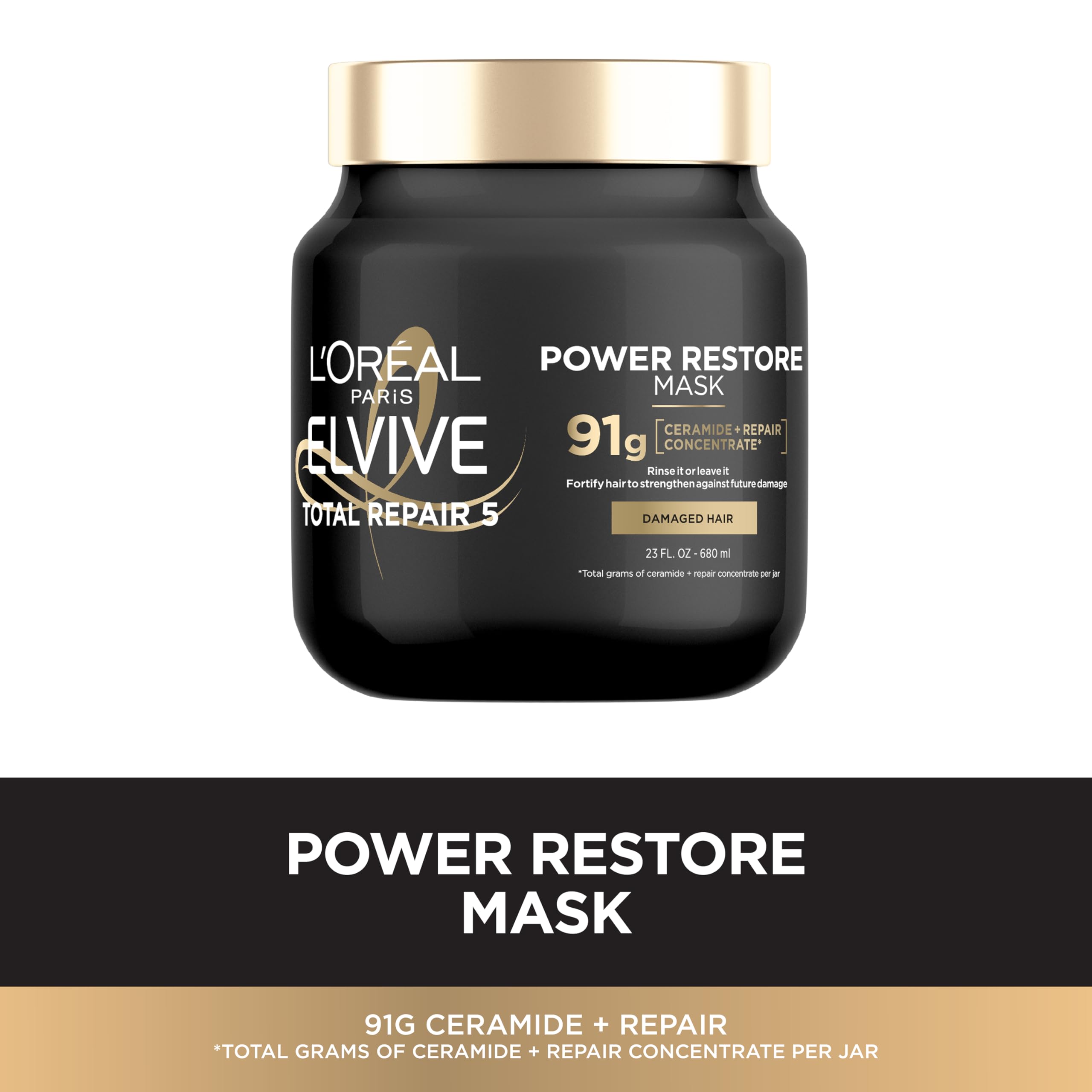 L'Oréal Paris Elvive TR5 Power Restore, concentrado de proteína, nutre la fibra capilar desde dentro.