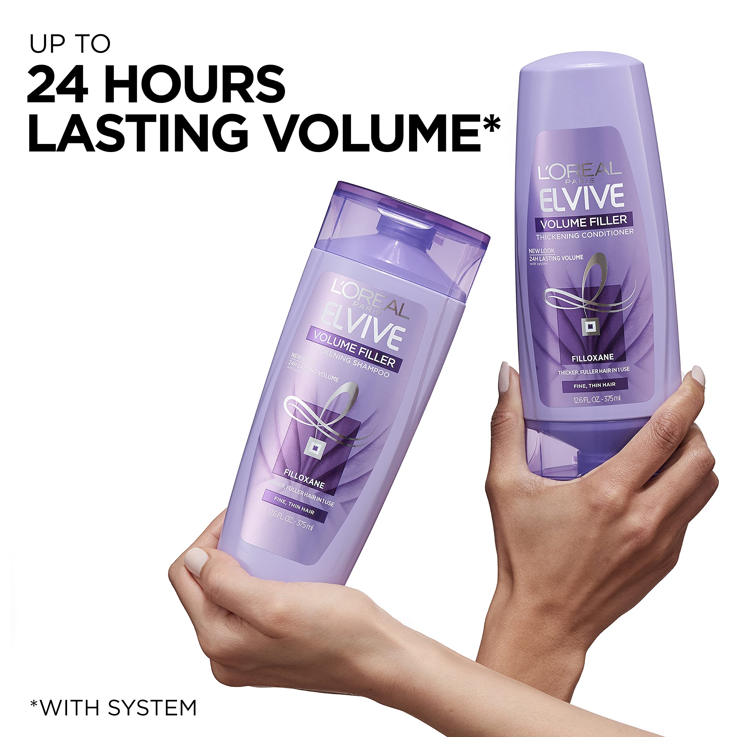 Cabello con más cuerpo tras usar Volume Filler de L'Oreal Paris