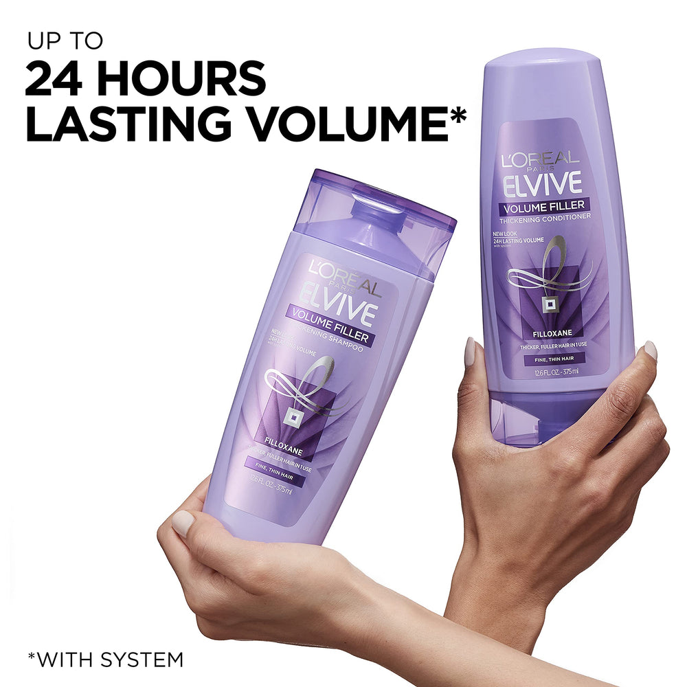 Cabello con más cuerpo tras usar Volume Filler de L'Oreal Paris