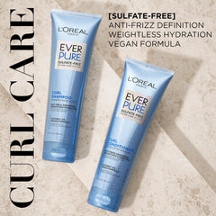 L'Oreal Paris EverPure acondicionador sin sulfatos para rizos suaves y manejables.
