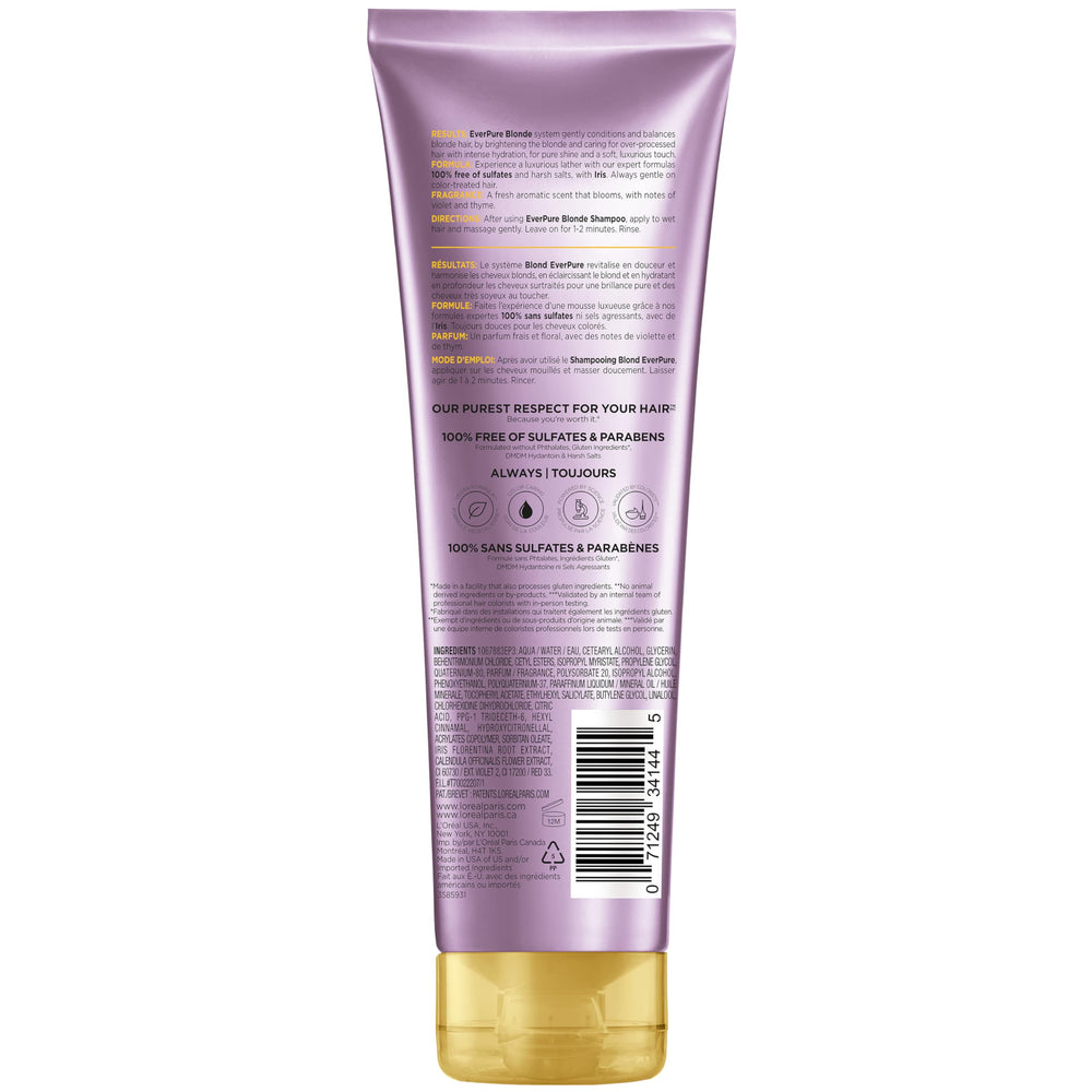 Fresh fragrance cue for L'Oreal Paris EverPure Blonde routine