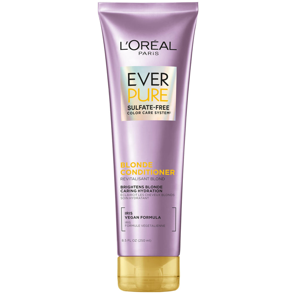 Acondicionador EverPure Blonde de L’Oréal Paris, botella para hidratación suave y color cuidado.
