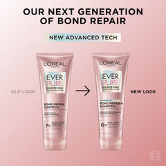 L’Oréal Paris EverPure Bond Repair+ Pre-Shampoo concentrado preparado para activar la reparación de enlaces.