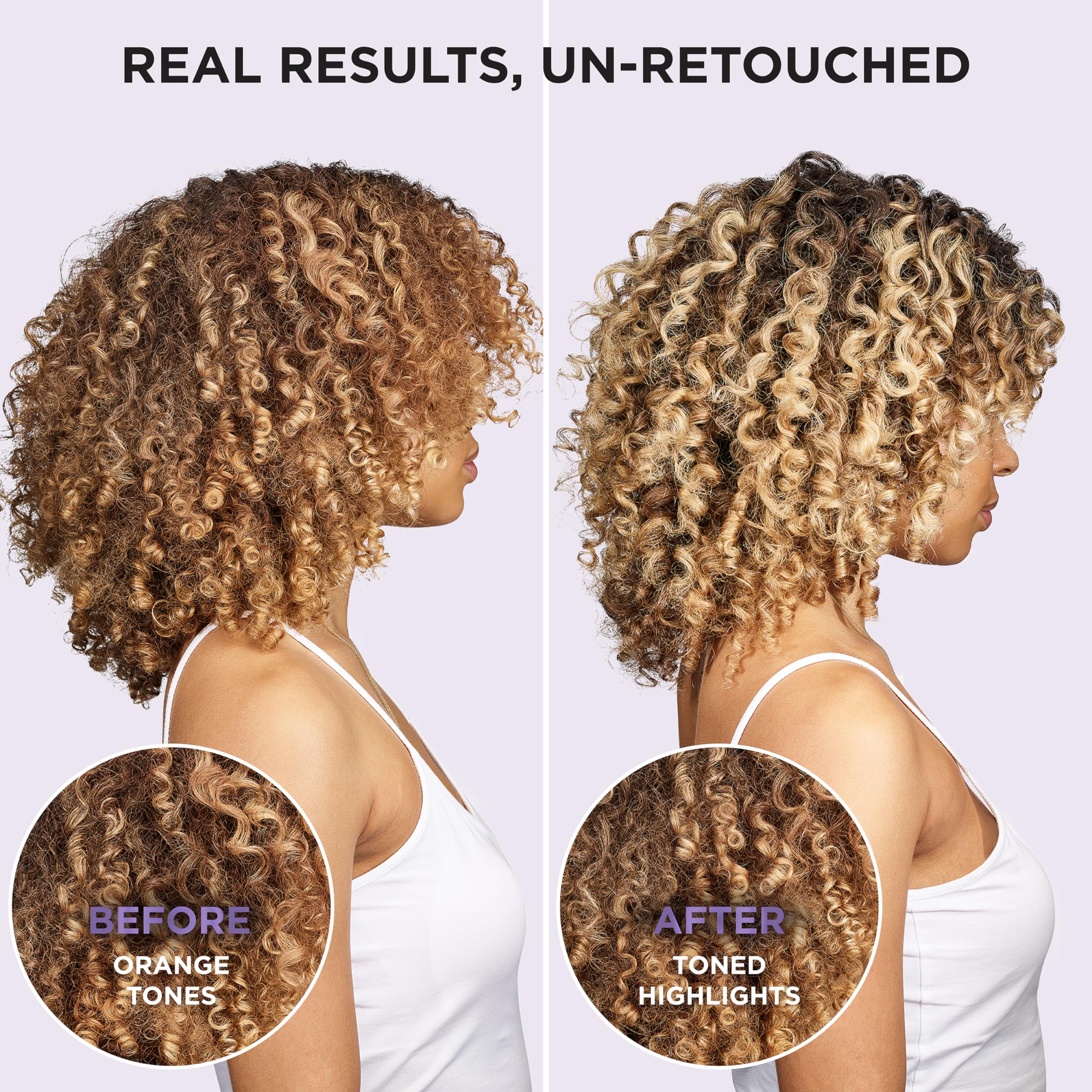 Cabello teñido protegido por EverPure con cuidado del color