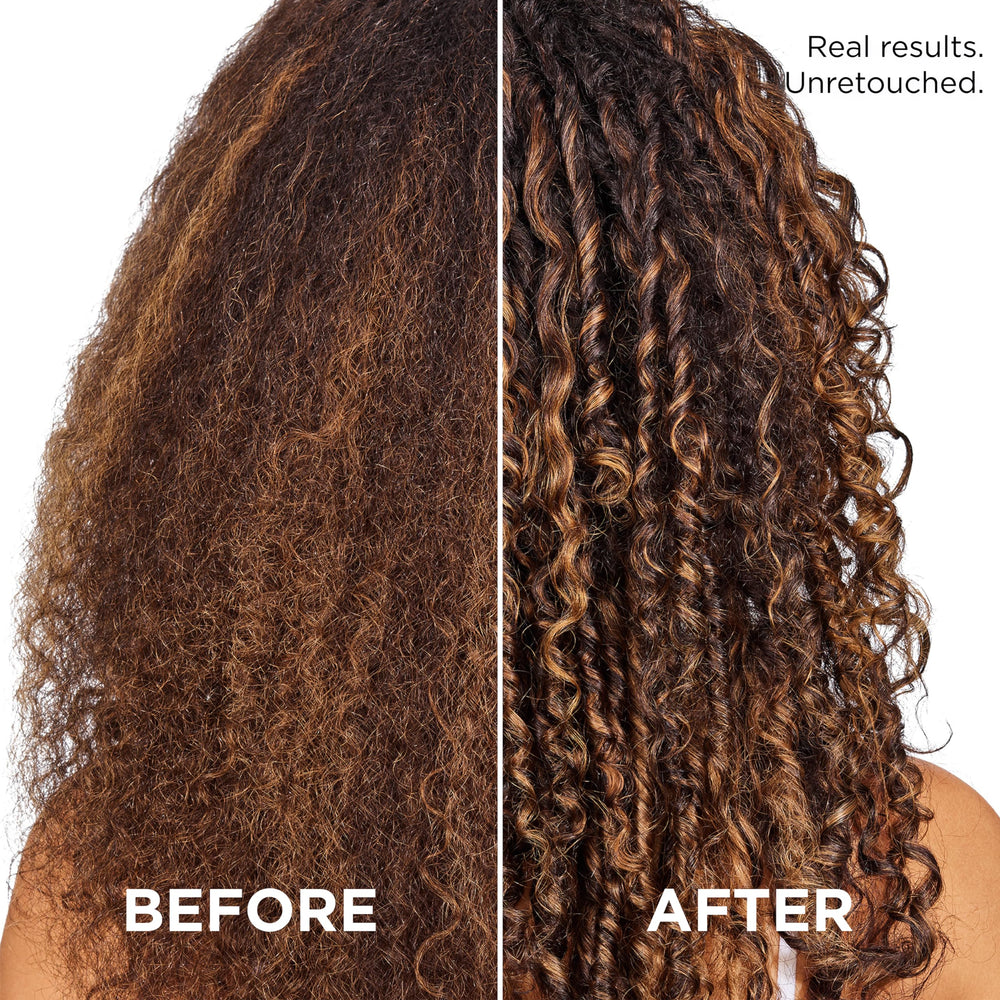 Cabello teñido recibe cuidado suave con EverPure Deep Nourish.