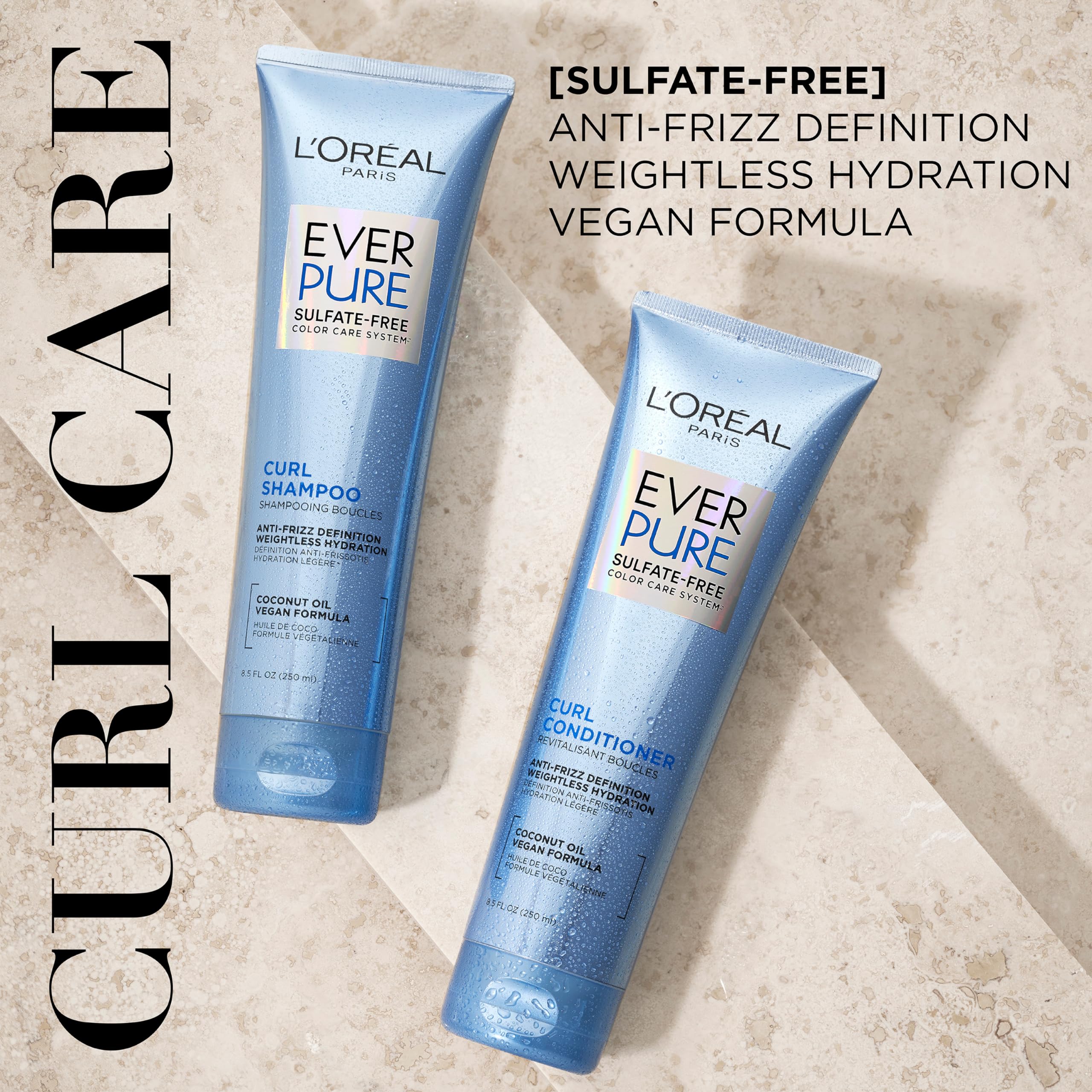 EverPure conditioner with coconut oil infusion highlighting frizz control