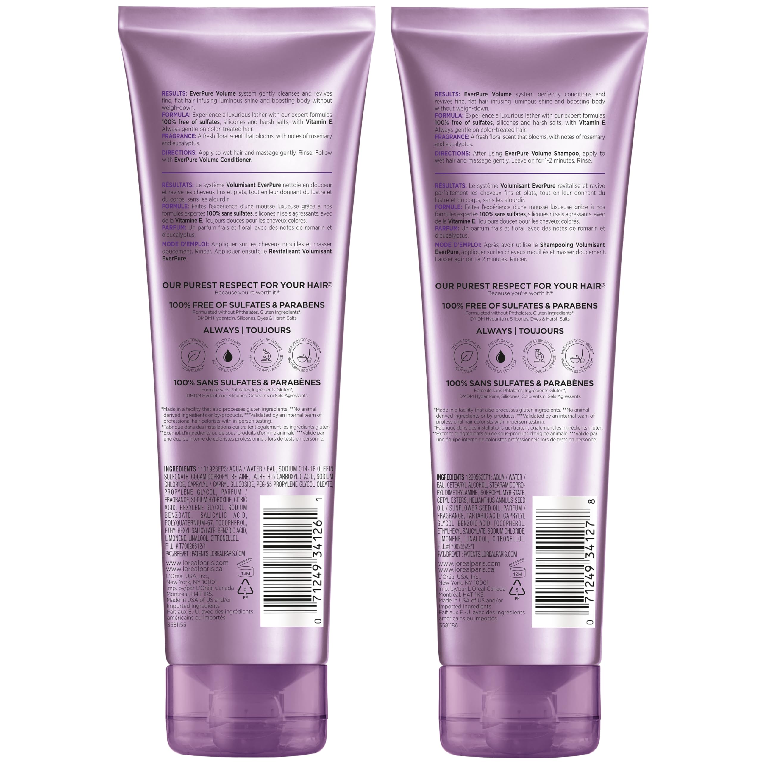 L'Oréal Paris EverPure cuidado del color y volumen para uso diario