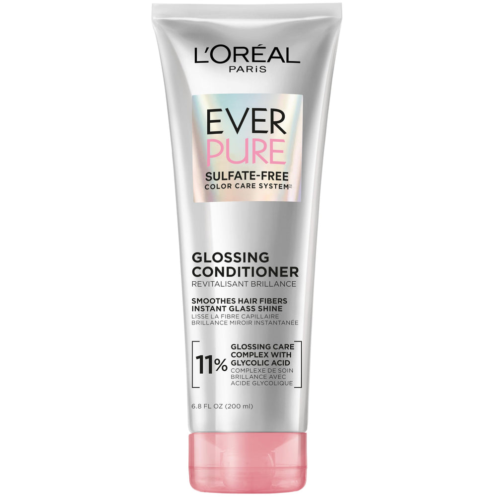 L'Oreal Paris EverPure Glossing Champú, brillo duradero para cabello teñido.