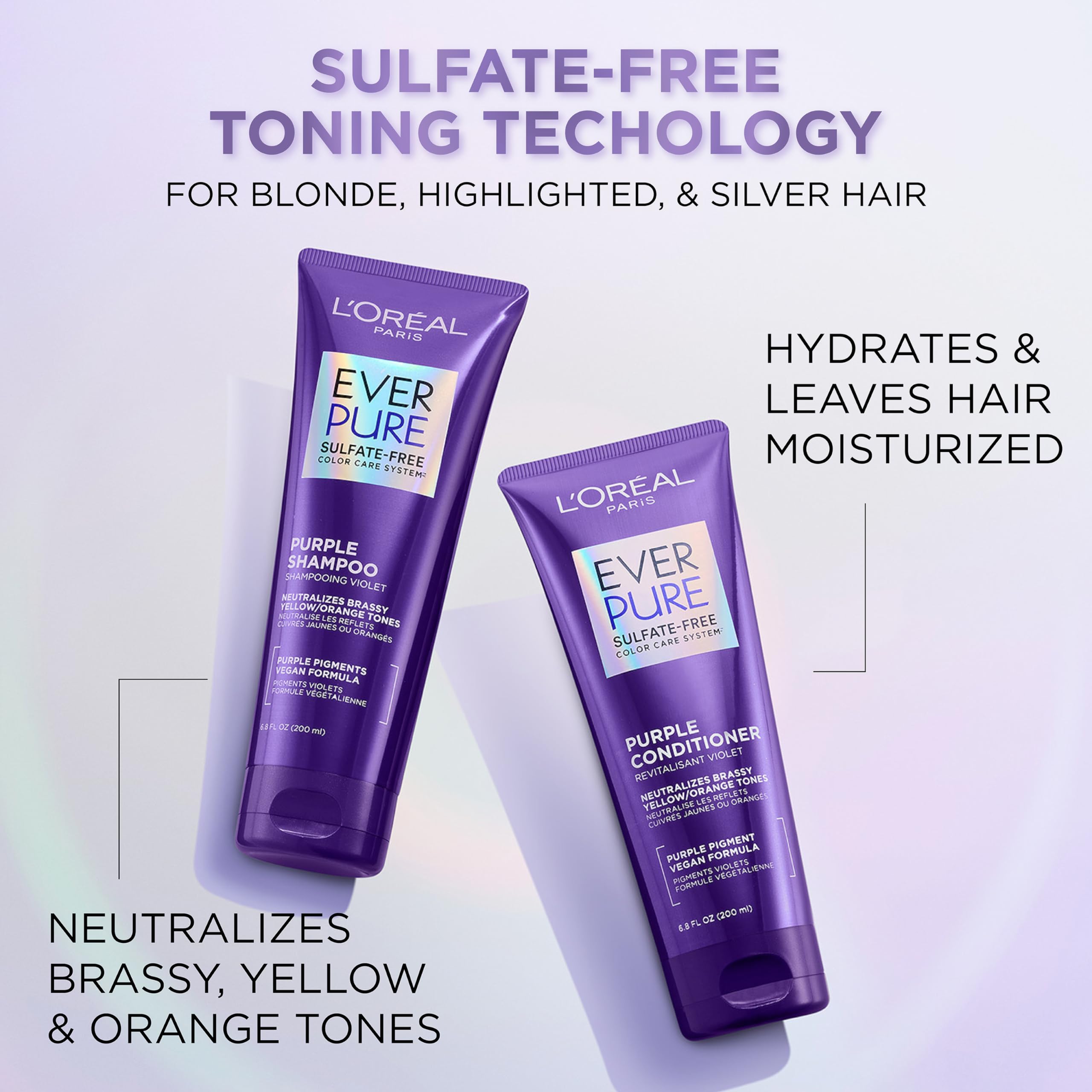 L'Oreal Paris EverPure hibiscus-infused conditioner cream enhances color-safe hydration